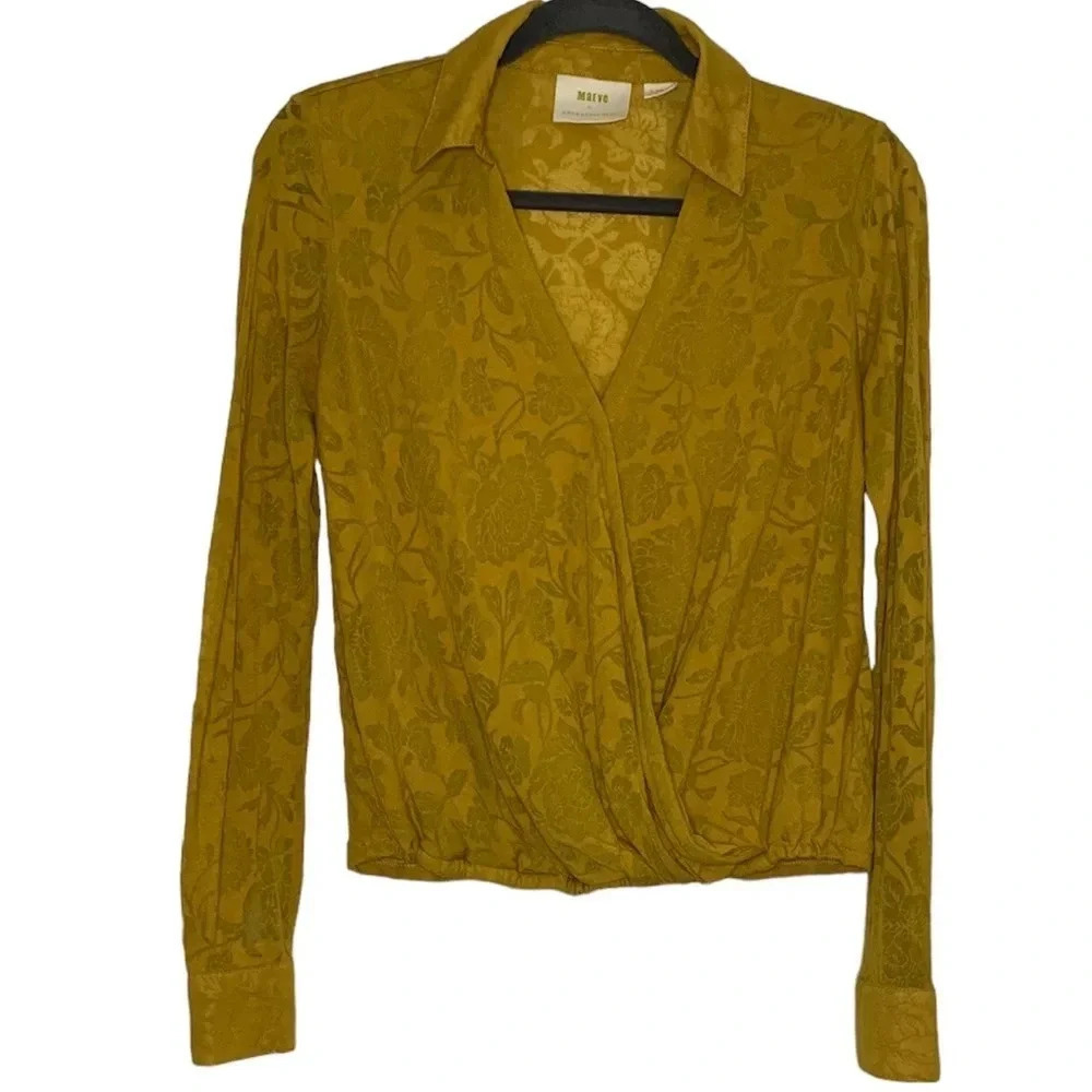 Maeve by Anthropologie Lydia Floral Wrap Top - Picture 4 of 9